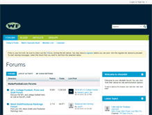 Tablet Screenshot of forum.walterfootball.com